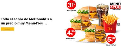 Catálogo McDonald's | Menú 4 you de McDonald's | 26/4/2024 - 30/4/2024