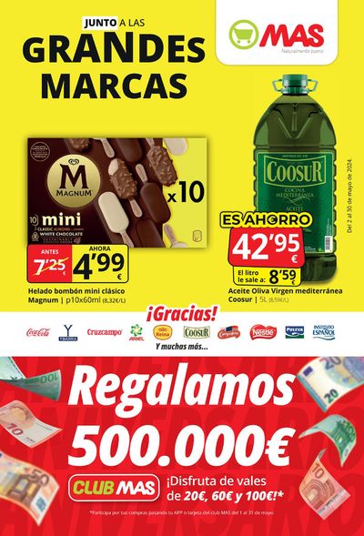Catálogo Supermercados MAS en Granada | Supermercados MAS Folleto general mayo 2024 | 2/5/2024 - 30/5/2024