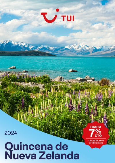 Ofertas de Viajes en Posadas | Quincena de Nueva Zelanda de Tui Travel PLC | 29/4/2024 - 12/5/2024
