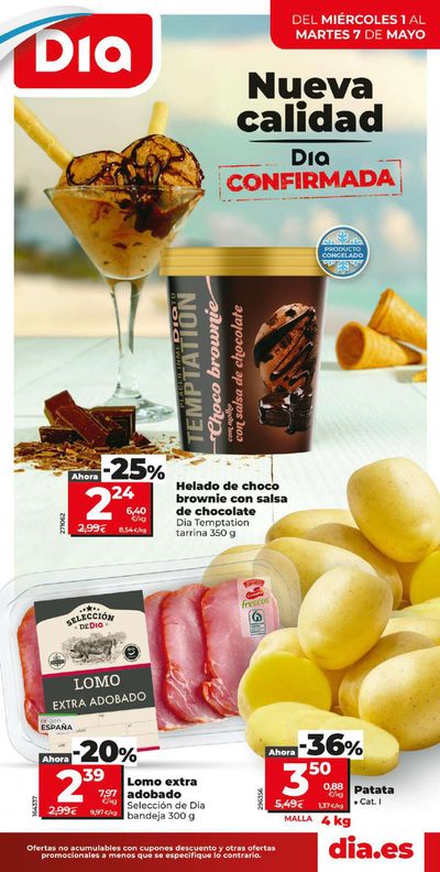 Ofertas de Hiper-Supermercados en Baiona | Nueva calidad Dia del 01 al 07 de mayo de Dia | 1/5/2024 - 7/5/2024