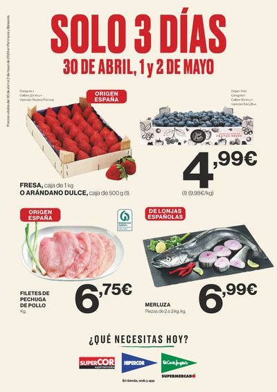 Catálogo Supercor en A Coruña | Oferta solo 3 días para Península, Baleares  | 30/4/2024 - 2/5/2024