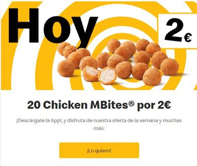 Ofertas de Restauración en Cuarte de Huerva | Hoy 2€ de McDonald's | 30/4/2024 - 1/5/2024