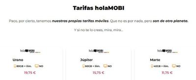 Catálogo holaMOBI en Almonte | Tarifas holaMOBI | 30/4/2024 - 7/5/2024