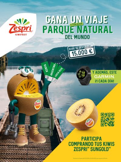 Catálogo Zespri en Murcia | Gana un viaje a cualquier parque natural del Mundo !  | 6/5/2024 - 16/6/2024
