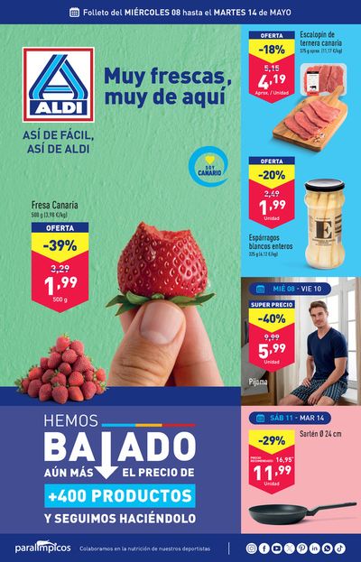 Catálogo ALDI en Santa Cruz de Tenerife | Así de fácil, así de Aldi | 8/5/2024 - 14/5/2024
