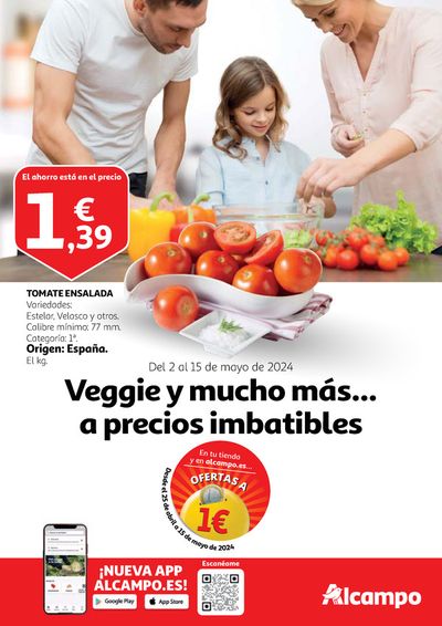Catálogo Alcampo en Rivas-Vaciamadrid | Veggie y mucho más... a precios imbatibles | 2/5/2024 - 15/5/2024