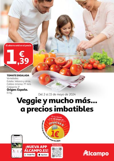 Catálogo Alcampo en Alicante | Veggie y mucho más... a precios imbatibles | 2/5/2024 - 15/5/2024