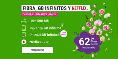 Catálogo Yoigo en Barcelona | Fibra, GB Infinitos y Netflix. | 2/5/2024 - 11/5/2024