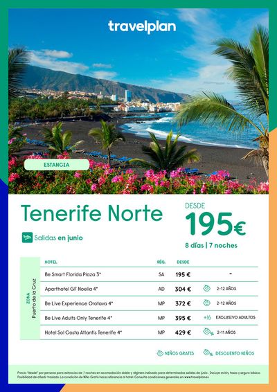Ofertas de Viajes en Daganzo de Arriba | Travelplan Tenerife de Travelplan | 3/5/2024 - 24/5/2024