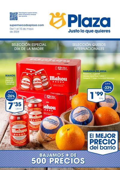 Catálogo Supermercados Plaza en Arganda del Rey | Del 1 al 15 de mayo de 2024 | 3/5/2024 - 15/5/2024