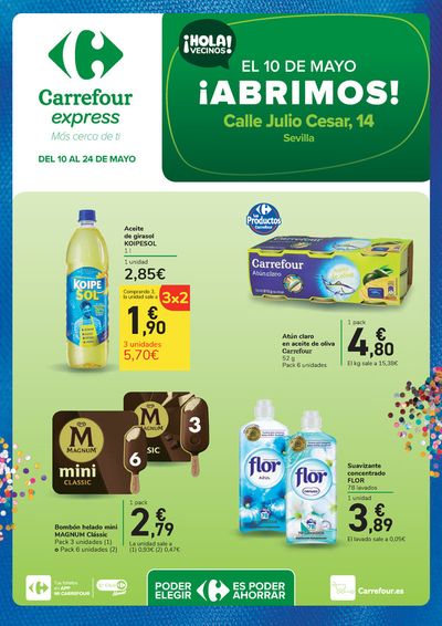 Catálogo Carrefour Express en Dos Hermanas | ¡ABRIMOS! Sevilla | 10/5/2024 - 24/5/2024