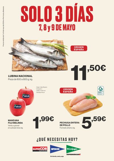 Catálogo Supercor en Rivas-Vaciamadrid | Oferta solo 3 días para Península, Baleares y Canarias | 7/5/2024 - 9/5/2024
