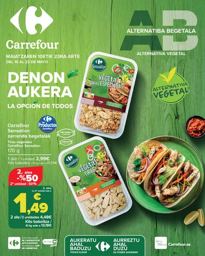 Catálogo Carrefour en Usurbil | ALTERNATIVA VEGETAL | 10/5/2024 - 23/5/2024