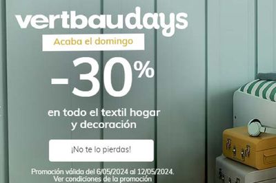 Ofertas de Juguetes y Bebés en Guijuelo | Promoción : -30% en todo el textil hogar y decoración de Vertbaudet | 7/5/2024 - 12/5/2024