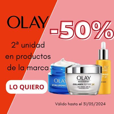 Ofertas de Perfumerías y Belleza en Torrent | Promoción de OLAY -50% de Perfumerías Laguna | 7/5/2024 - 31/5/2024