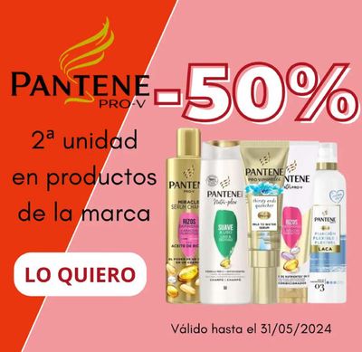 Ofertas de Perfumerías y Belleza en Catarroja | Promoción de Pantene -50% de Perfumerías Laguna | 7/5/2024 - 31/5/2024