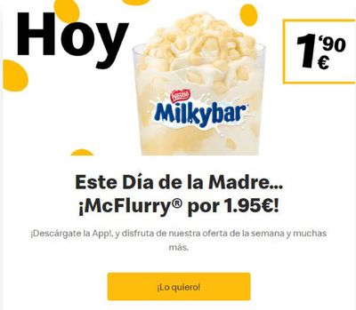 Catálogo McDonald's en Torrevieja | Hoy 1,90 € | 7/5/2024 - 7/5/2024