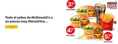 Catálogo McDonald's | Menú 4 you de McDonald's | 7/5/2024 - 14/5/2024