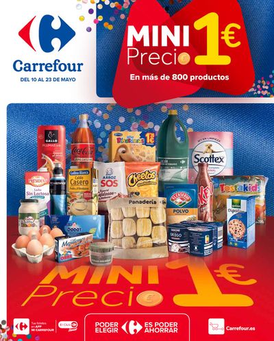 Ofertas de Hiper-Supermercados en Miajadas | Todo a 1€ de Carrefour | 10/5/2024 - 23/5/2024