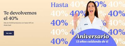 Ofertas de Salud y Ópticas en Villafranca de los Barros | Te devolvemos el 40% de Atida MiFarma | 8/5/2024 - 17/5/2024