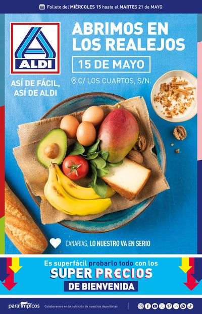 Catálogo ALDI en Realejos | Folleto apertura Aldi | 15/5/2024 - 21/5/2024