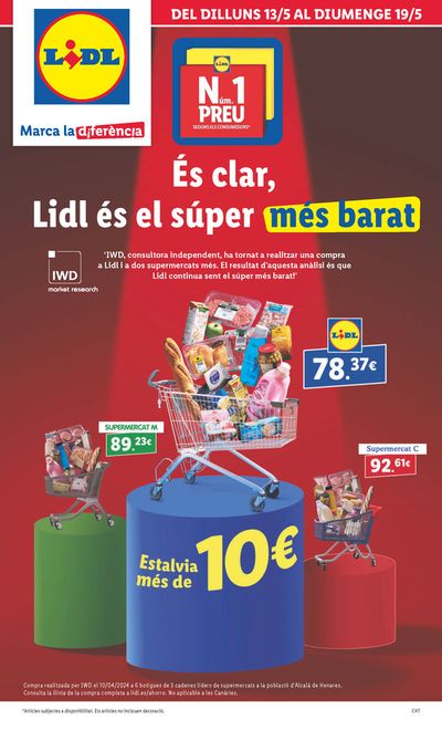 Catálogo Lidl en L'Hospitalet de Llobregat | El súper más barato | 13/5/2024 - 19/5/2024