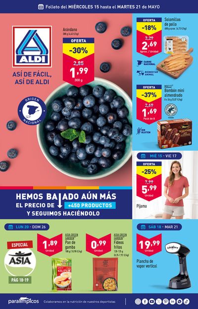 Catálogo ALDI en Fuenlabrada | ¡Así de fácil, así de Aldi! | 15/5/2024 - 21/5/2024