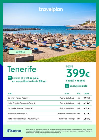 Ofertas de Viajes | Travelplan Tenerife de Travelplan | 9/5/2024 - 31/5/2024