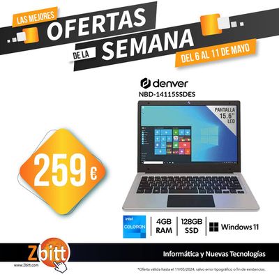 Ofertas de Informática y Electrónica en Zamora | Ofertas de la semana de Zbitt | 9/5/2024 - 11/5/2024