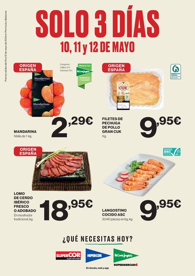 Catálogo Supercor en Xàbia | Oferta solo 3 días para Península, Baleares  | 10/5/2024 - 12/5/2024