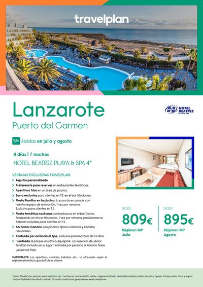 Ofertas de Viajes en Tàrrega | Travelplan Lanzarote de Travelplan | 13/5/2024 - 30/5/2024