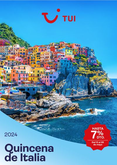 Ofertas de Viajes en Ibi | Quincena de Italia de Tui Travel PLC | 13/5/2024 - 26/5/2024