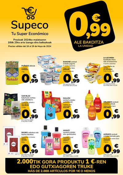 Ofertas de Hiper-Supermercados en Algorta | Supeco, tu super económico de Supeco | 16/5/2024 - 29/5/2024