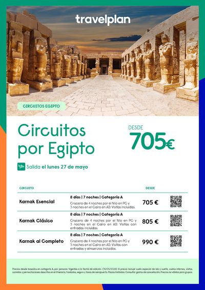 Ofertas de Viajes en Barcelona | Travelplan Egipto de Travelplan | 14/5/2024 - 21/5/2024