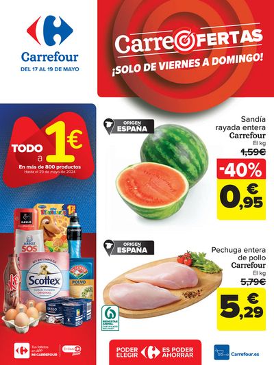 Ofertas de Hiper-Supermercados en El Rosario | CARREOFERTAS de Carrefour | 17/5/2024 - 19/5/2024