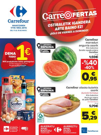 Catálogo Carrefour en Erandio | CARREOFERTAS | 17/5/2024 - 19/5/2024
