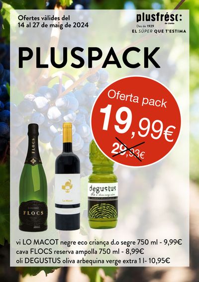 Catálogo Plusfresc en Alpicat | Pluspack | 15/5/2024 - 27/5/2024
