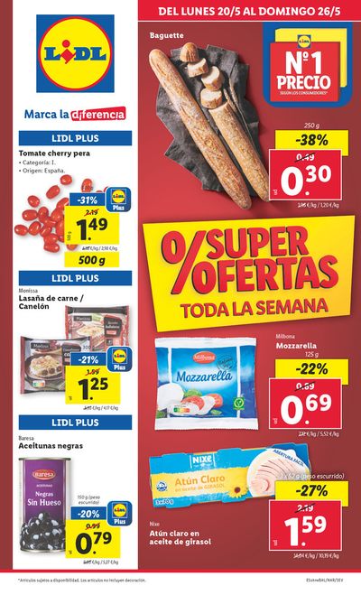 Ofertas de Hiper-Supermercados | Super ofertas toda la semana de Lidl | 20/5/2024 - 26/5/2024