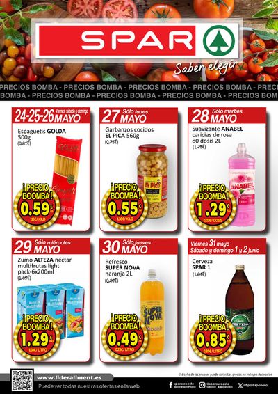 Ofertas de Hiper-Supermercados en Roca de la Sierra | SPAR bombazos 24 mayo - 2 junio de SPAR | 24/5/2024 - 2/6/2024