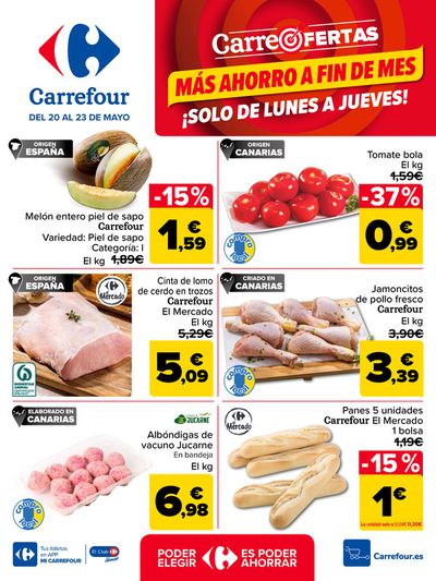 Ofertas de Hiper-Supermercados en La Gallega | CARREOFERTAS de Carrefour | 20/5/2024 - 23/5/2024