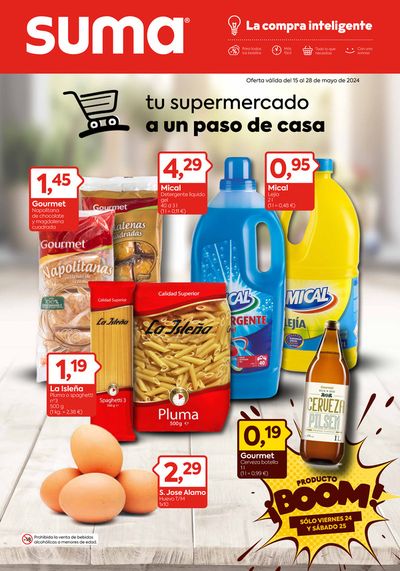 Ofertas de Hiper-Supermercados en Sort | Oferta válida del 15 al 28 de mayo de 2024 de Suma Supermercados | 17/5/2024 - 28/5/2024