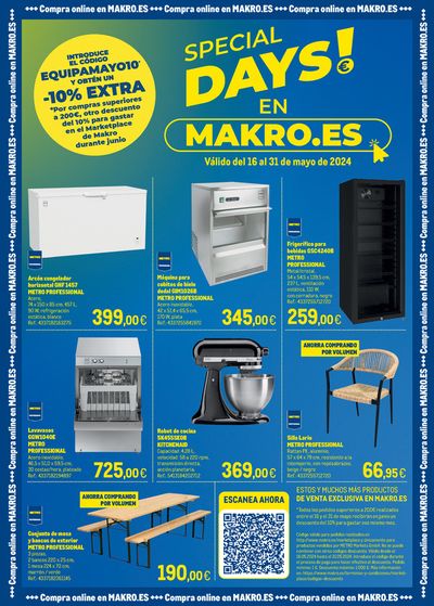 Catálogo Makro en Erandio | Special days en Makro.es | 17/5/2024 - 31/5/2024