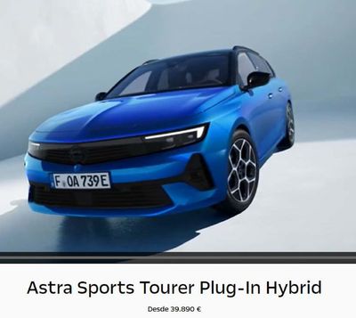 Catálogo Opel en Ejea de los Caballeros | Nuevo Opel Astra Sports Tourer Plug-in Hybrid Desde 39.890 € | 17/5/2024 - 31/5/2024