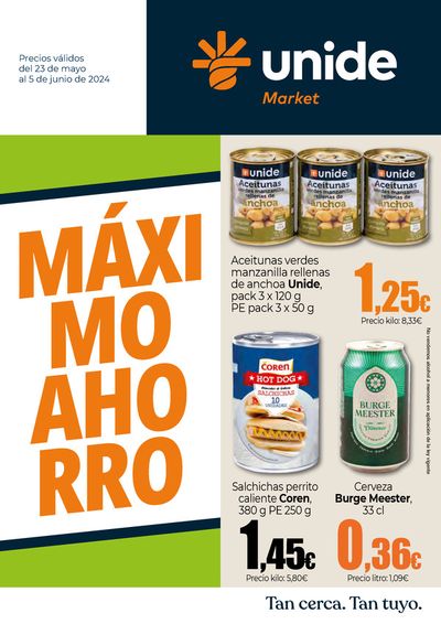 Catálogo Unide Market en Santa Cruz de Tenerife | Máximo Ahorro Canarias | 23/5/2024 - 5/6/2024