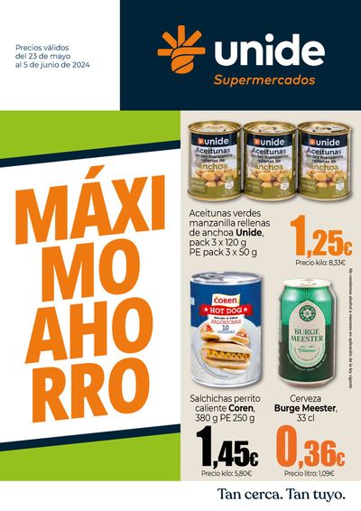 Catálogo Unide Supermercados en Costa del Silencio | Máximo Ahorro Canarias | 23/5/2024 - 5/6/2024