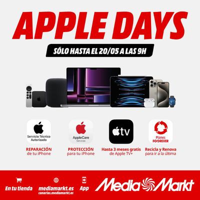 Ofertas de Informática y Electrónica en Zaragoza | Apple Days  de MediaMarkt | 17/5/2024 - 20/5/2024