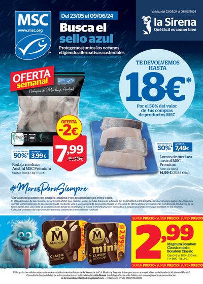 Ofertas de Hiper-Supermercados en Alcalá de Henares | Qué fácil es comer bien de La Sirena | 23/5/2024 - 2/6/2024