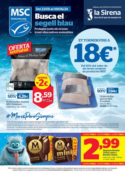 Ofertas de Hiper-Supermercados en Sant Julià de Lòria | Que fàcil que és menjar bé de La Sirena | 23/5/2024 - 2/6/2024