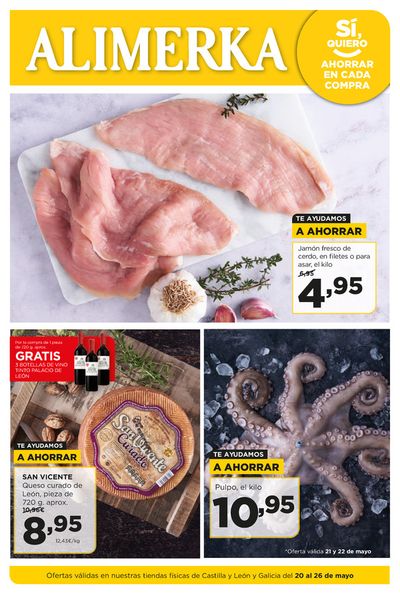Ofertas de Hiper-Supermercados en Colunga | Semanal del 20 al 26 de mayo Castilla y León y Galicia de Alimerka | 20/5/2024 - 26/5/2024