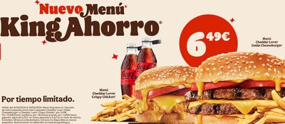 Ofertas de Restauración | Nuevo Menú  de Burger King | 21/5/2024 - 24/6/2024